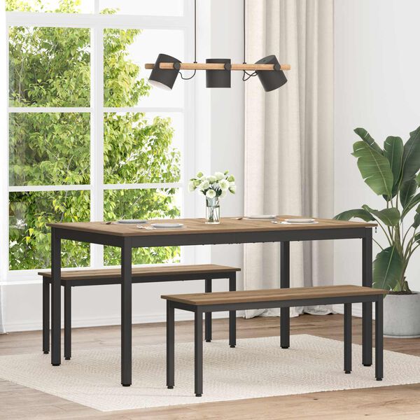 vidaXL Mese de sufragerie METAL