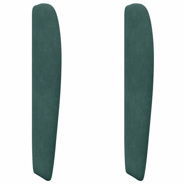 vidaXL Ureche pentru Tăblie Verde 80 x 23 x 6 cm Catifea