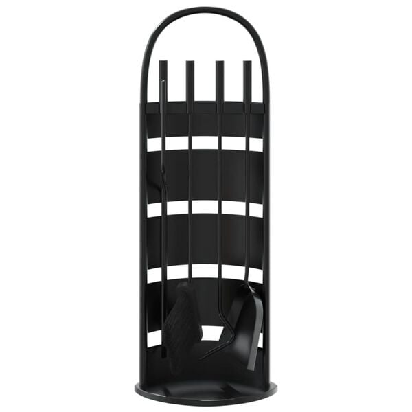 vidaXL Set scule pentru șemineu, 5 piese, 23x15x66 cm, oțel