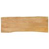 vidaXL Blat masă cu margini naturale, 110x40x2,5 cm, lemn masiv mango
