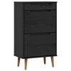 vidaXL Dulap pentru pantofi MOLDE 59,5 x 35 x 103 cm Lemn masiv de pin
