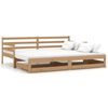 vidaXL Pat extensibil de zi, 2x(90x200)cm, maro miere, lemn masiv pin