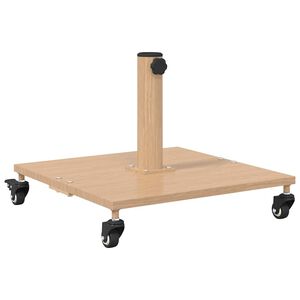 vidaXL Bază pentru umbrelă 26.75 kg Lemn deschis Pătrat Reglabil