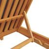 vidaXL Șezlong cu pernă Gri &icirc;nchis Lemn Solid de Acacia