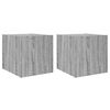 vidaXL Comode TV cu lumini LED, 2 buc., gri sonoma, 30,5x35x30 cm