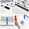 vidaXL Masă de Foosball Alb 125 x 60,5 x 80 cm Lemn compozit