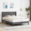 vidaXL Cadru de pat cu headboard Gri &icirc;nchis 120 x 200 cm Catifea