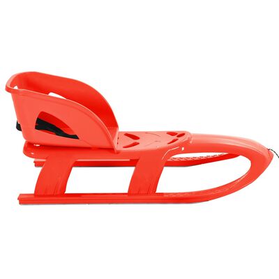 vidaXL Sanie cu scaun, roșu, 102,5x40x23 cm, polipropilenă