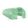 vidaXL Seră cu cadru din oțel, verde, 24 m&sup2;, 8x3x2 m