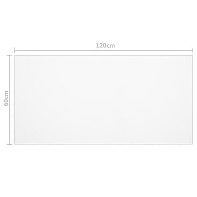 vidaXL Folie de protecție masă, transparent, 120 x 60 cm, PVC, 2 mm
