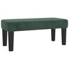 vidaXL Pat box spring cu saltea, verde &icirc;nchis, 80x200 cm, catifea