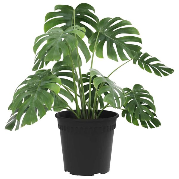 vidaXL Ghiveci rotund pentru flori 24 pcs Negru &Oslash; 19 x 16 cm Plastic