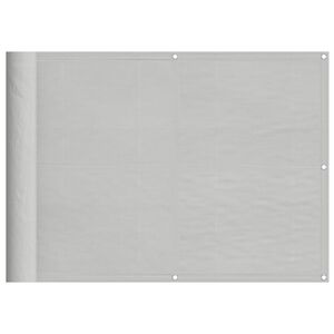 vidaXL Paravan de balcon gri deschis 75x300 cm 100% poliester oxford
