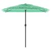 vidaXL Umbrelă soare de grădină cu st&acirc;lp din oțel verde 248x248x248 cm