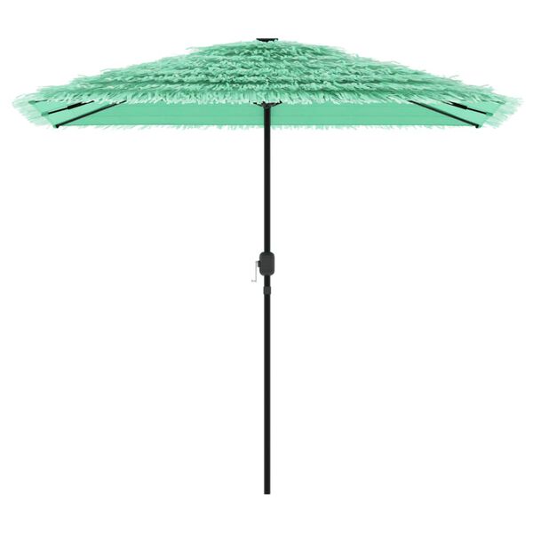 vidaXL Umbrelă soare de grădină cu st&acirc;lp din oțel verde 248x248x248 cm