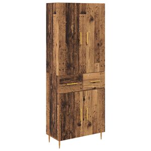 vidaXL Bufet Pe perete Lemn Vechi 69,5 x 34 x 180 cm Lemn compozit