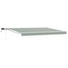 vidaXL Cadru manual de marchiză cu LED-uri Verde și alb 5 x 3 m