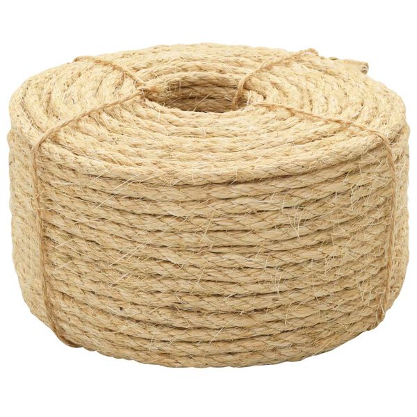 vidaXL Frânghie, 500 m, sisal 100%, 6 mm
