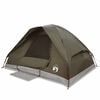 vidaXL Cort de camping cupolă pentru 4 persoane, maro, impermeabil