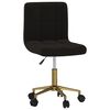 vidaXL Scaune de masă pivotante, 4 buc., negru, catifea