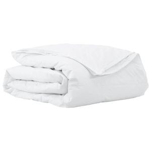 vidaXL Duvet 2 &icirc;n 1 Alb 200 x 220 cm Pene