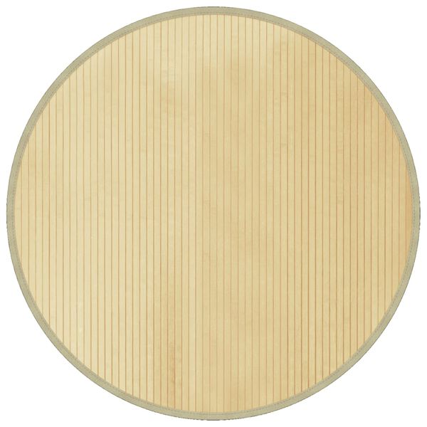 vidaXL Covor rotund, natural deschis, 100 cm, bambus