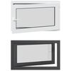 vidaXL Fereastră pentru subsol RISOR 100 x 60 cm PVC și Sticlă