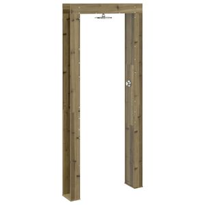vidaXL Duș exterior 226 cm Lemn de pin impregnat și oțel inoxidabil