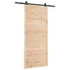 vidaXL Ușă glisantă natural 80 x 208 cm Lemn masiv de pin