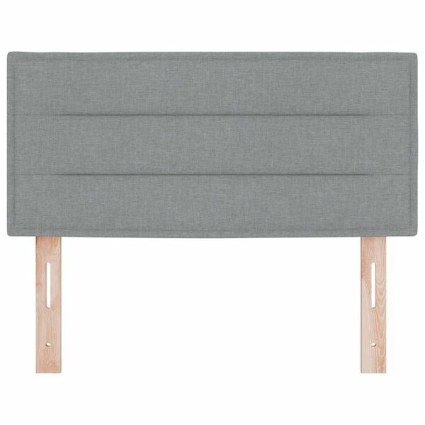 vidaXL Tăblie cap cu headboard Gri deschis 100 cm Piele artificială