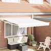 vidaXL Cortina Retractabilă Alb 350 x 250 cm Poliester și Aluminiu