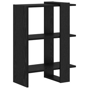vidaXL Raft pentru cărți 2 niveluri 52 x 25 x 71,5 cm Lemn prelucrat