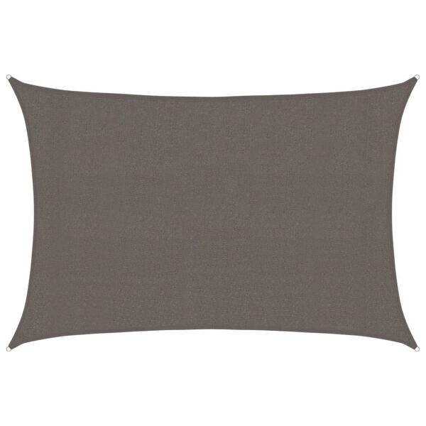 vidaXL Pânză parasolar, antracit, 3 x 5 m, HDPE, 160 g/m²