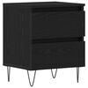 vidaXL Dulap de noapte Stejar negru 40 x 35 x 50 cm Lemn prelucrat