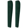 vidaXL Tăblie pat cu aripioare verde &icirc;nchis 147x23x118/128 cm catifea