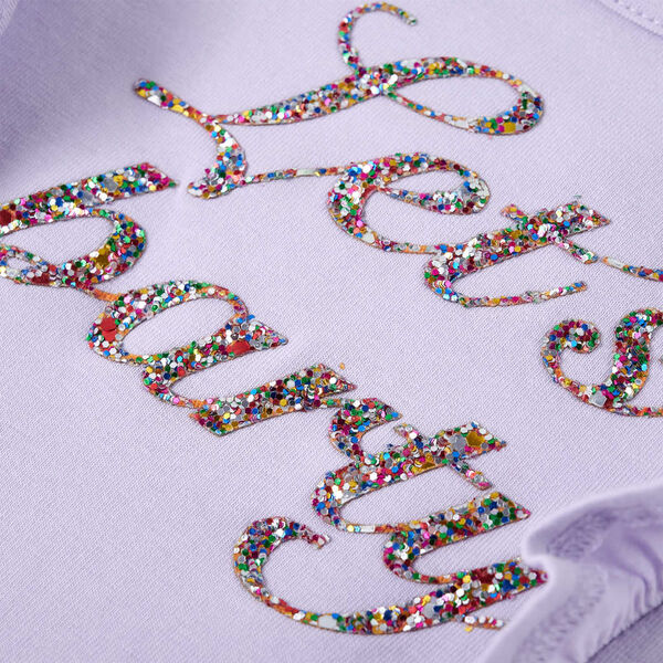 Tricou pentru copii cu m&acirc;neci lungi, lila, 92