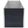 vidaXL Strat înălțat de grădină antracit 240x80x77 cm oțel galvanizat