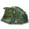 vidaXL Cort de pescuit pentru 5 persoane, camuflaj, impermeabil