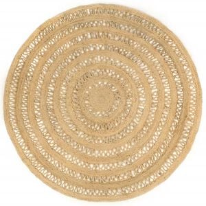 vidaXL Covor manual din iută &icirc;mpletită, 210 cm