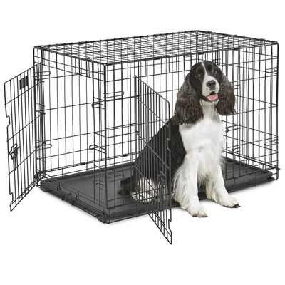 Ferplast Cușcă pentru câini Dog-Inn 90, gri, 92,7x58,1x62,5 cm