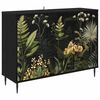 vidaXL Bufet RHENEN Stejar Negru 102 x 33 x 76 cm Lemn prelucrat