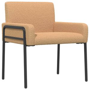 vidaXL Fotoliu decorativ Bej Boucl&eacute;