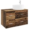 vidaXL Set de mobilier pentru baie 2 buc. Lemn vechi Lemn prelucrat