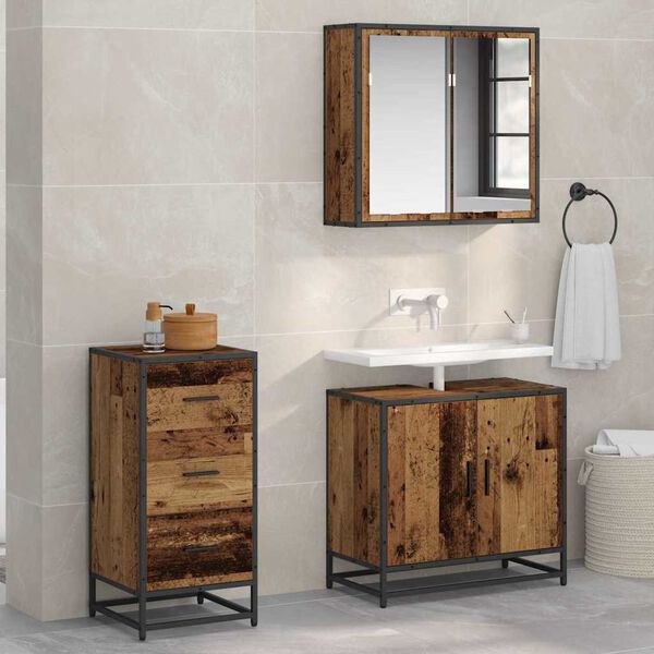 vidaXL Bufet Lemn vechi 35.5 x 35 x 76 cm