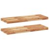 vidaXL Rafturi suspendate 2 buc. 100x30x4cm lemn masiv acacia netratat