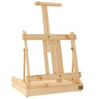 vidaXL Șevalet de masă cu sertar, 41,5x37x12 cm, lemn masiv de pin