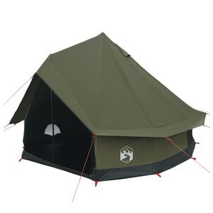 vidaXL Cort de Familie Verde Army 6 persoane Bumbac sintetic