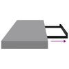 vidaXL Raft de perete suspendat, gri, 80x23,5x3,8 cm, MDF