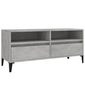 vidaXL Comodă TV, gri beton, 100x34,5x44,5 cm, lemn prelucrat