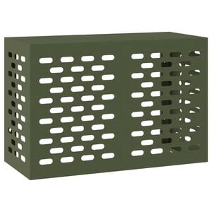 vidaXL Husă pentru aer condiționat Olivengr&oslash;nn 90 x 40 x 60 cm Oțel